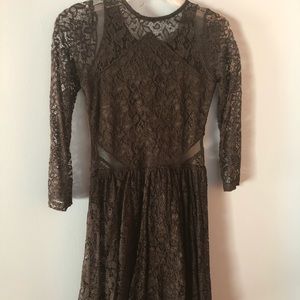 Black lace dress